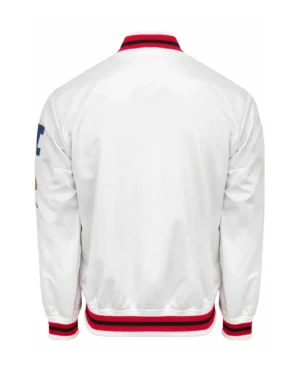 Alternative view of San Francisco 49ers City Collection Satin White Varsity Jacket