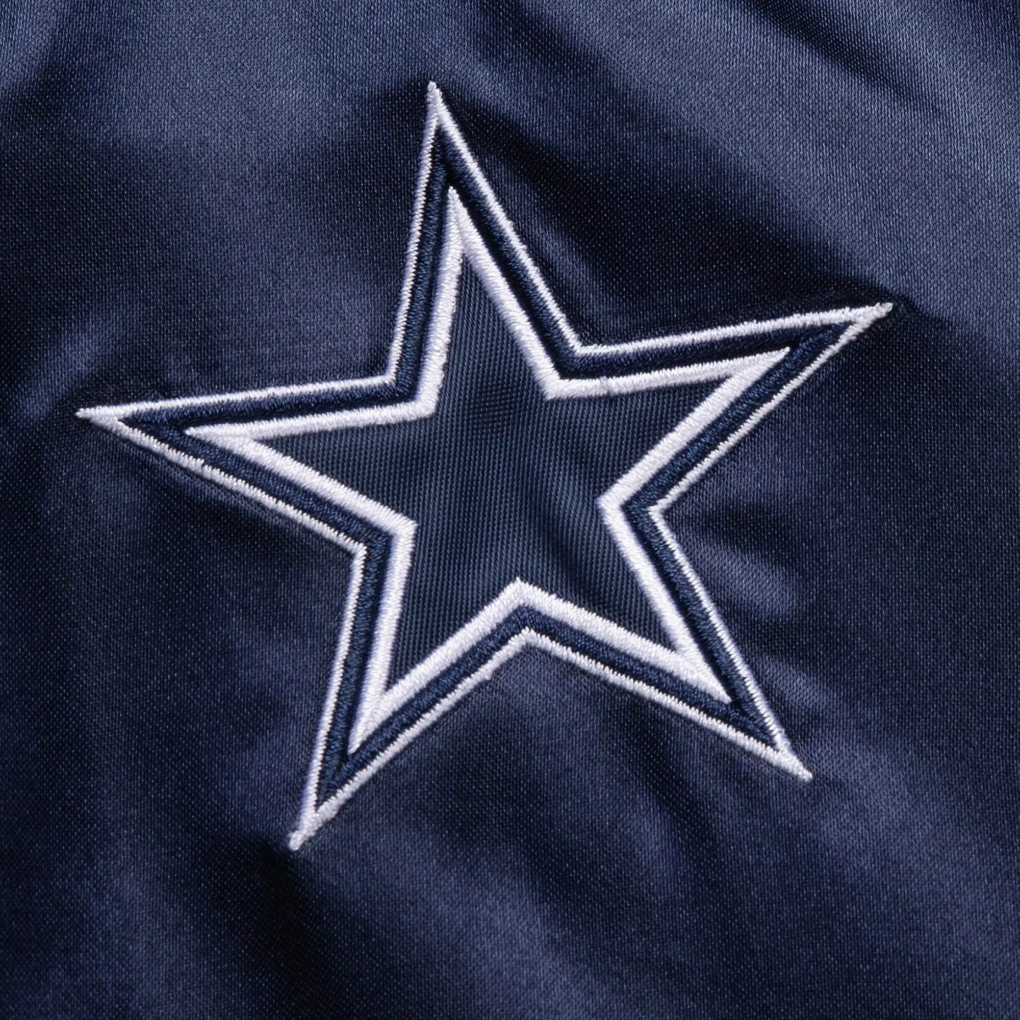 2.0 Dallas Cowboys Team Legacy Women's Blue Varsity Jacket - Image 2