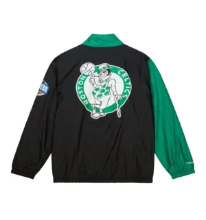 Alternative view of Boston Celtics Arched Retro Lined Windbreaker  jacket