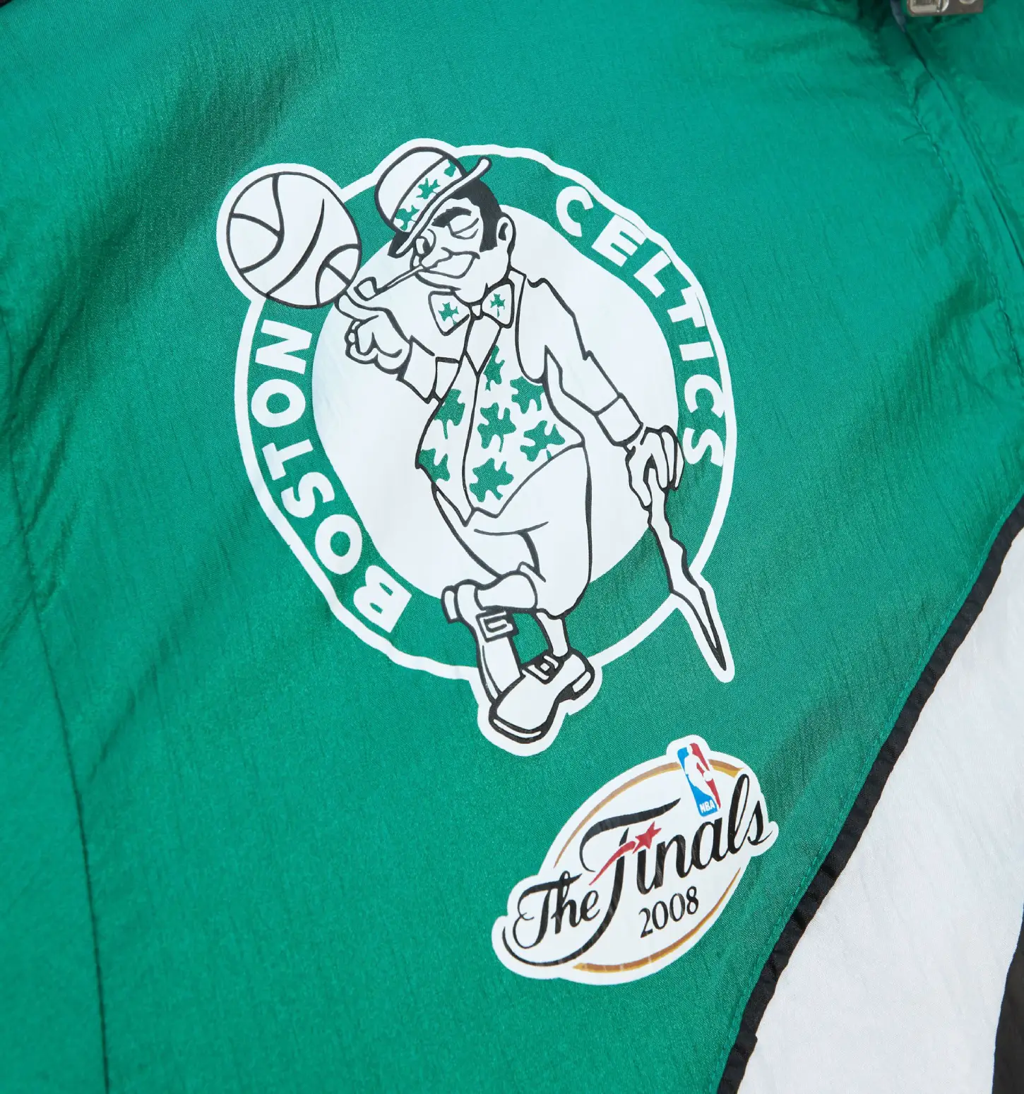 Boston Celtics Arched Retro Lined Windbreaker jacket - Image 3