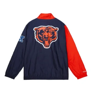 Alternative view of Chicago Bears Arched Retro Lined Windbreaker Jacket