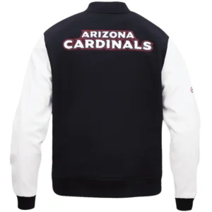 Alternative view of Arizona Cardinals Classic Rib Wool & Leather Varsity Jacket