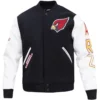 Arizona Cardinals Classic Rib Wool & Leather Varsity Jacket