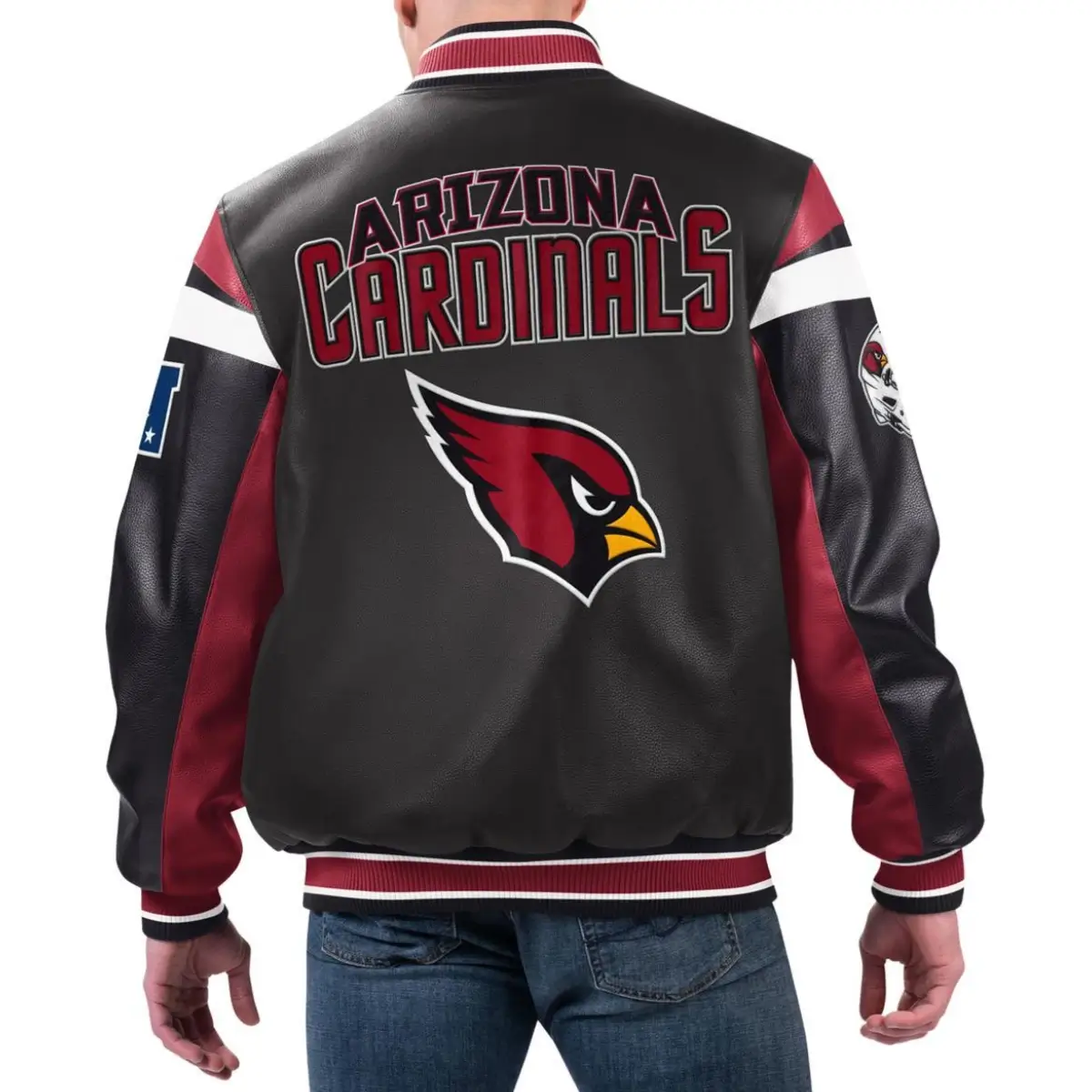 Arizona Cardinals G-lll Cardinals Full-Zip Leather Jacket - Image 2