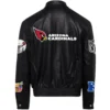 Arizona Cardinals Jeff Hamilton Full Leather Varsity Jacket - Image 2