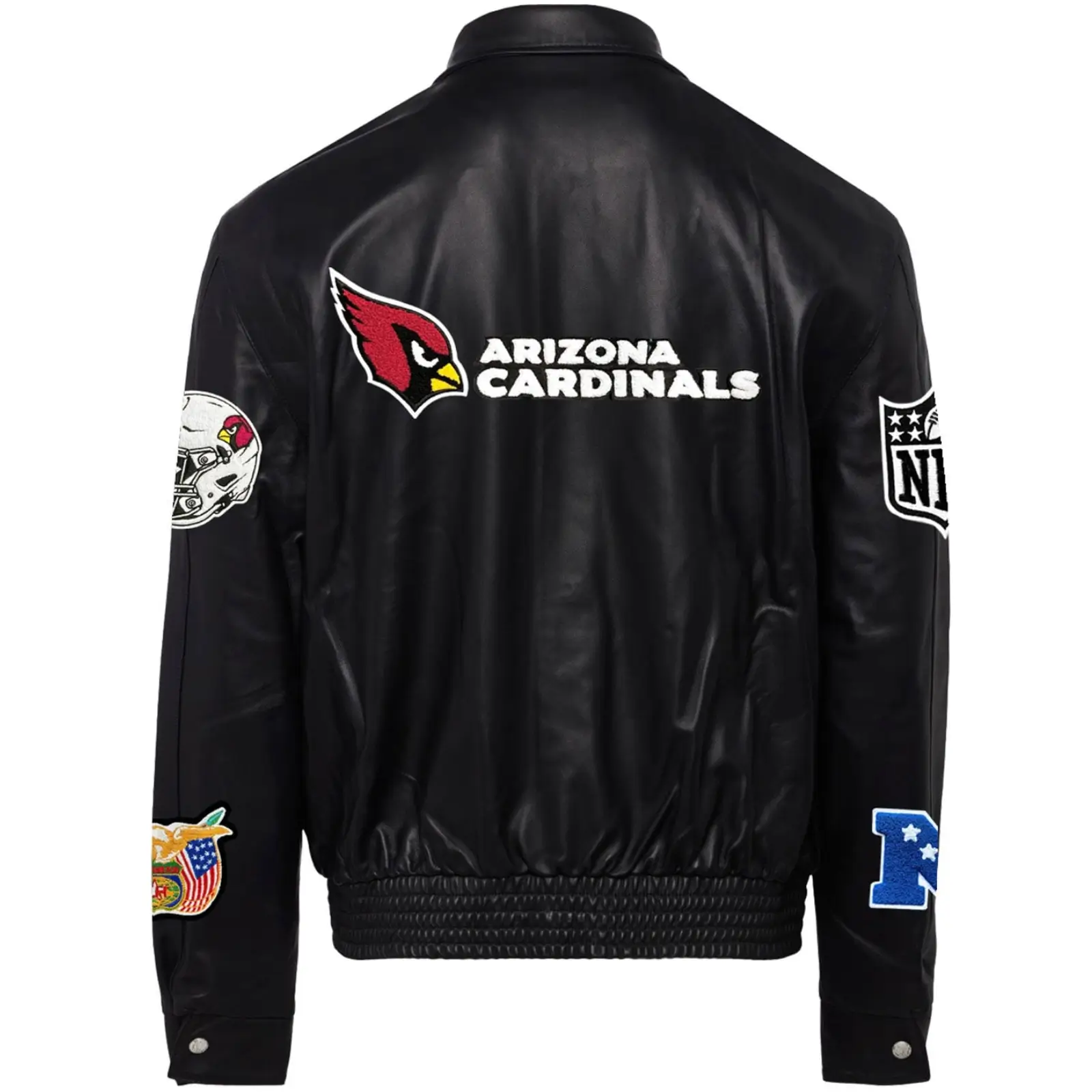 Arizona Cardinals Jeff Hamilton Full Leather Varsity Jacket - Image 2