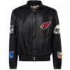 Arizona Cardinals Jeff Hamilton Full Leather Varsity Jacket