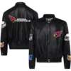 Arizona Cardinals Jeff Hamilton Full Leather Varsity Jacket - Image 3
