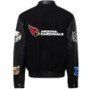 Arizona Cardinals Jeff Hamilton Wool & Leather Varsity Jacket - Image 2