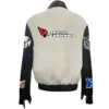 Arizona Cardinals Jeff Hamilton Off White Wool & Leather Varsity Jacket - Image 2