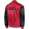 Arizona Cardinals Starter Cardinal The Enforcer Satin Varsity Full-Snap Varsity Jacket - Image 2