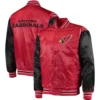 Arizona Cardinals Starter Cardinal The Enforcer Satin Varsity Full-Snap Varsity Jacket - Image 3