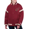 Arizona Cardinals Starter Cardinal Tournament Full-Snap Satin Varsity Jacket