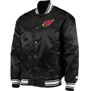 Arizona Cardinals Starter Locker Room Full-Snap Satin Varsity Jacket