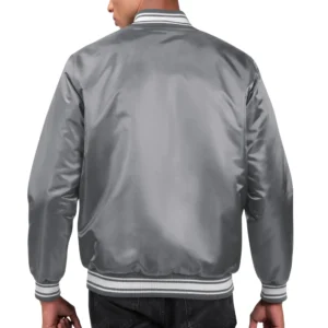 Alternative view of Arizona Cardinals Starter Locker Room Satin Varsity Gray Jacket