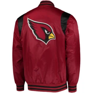 Alternative view of Arizona Cardinals Starter Prime Time Twill Full-Snap Satin Varsity Jacket