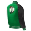 Boston Celtics Youth Reliever Starter Kelly Green Full-Snap Varsity Jacket - Image 2