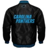 Carolina Panthers Letterman Football Players Satin Varsity Jacket - Image 2