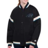 Carolina Panthers Starter Black Women’s Tournament Satin Varsity Jacket