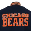 Chicago Bears 1958 Letterman Authentic Navy/Black Wool & Leather Varsity Jacket - Image 5
