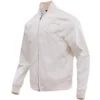 Chicago Bears Pro Standard Neutral Full-Zip Satin Varsity Jacket