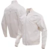 Chicago Bears Pro Standard Neutral Full-Zip Satin Varsity Jacket - Image 3