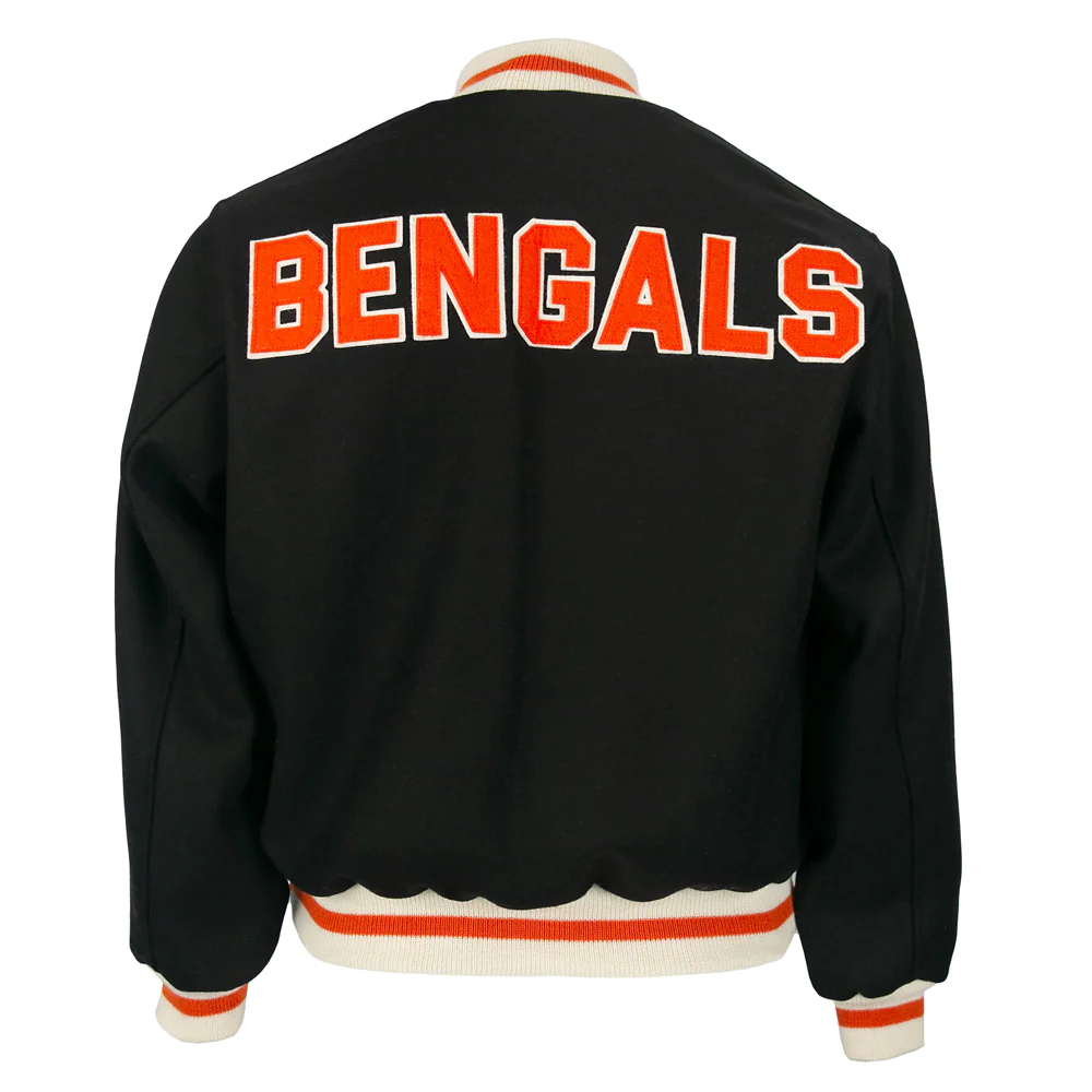 Cincinnati Bengals Letterman 1968 Authentic Wool Varsity Jacket - Image 2