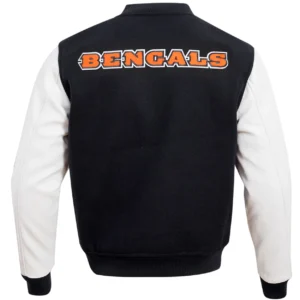 Alternative view of Cincinnati Bengals Classic Rib Wool & leather Varsity Jacket