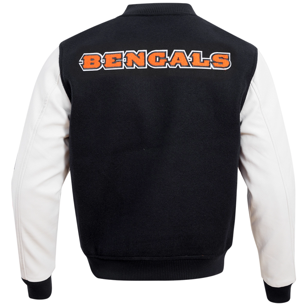 Cincinnati Bengals Classic Rib Wool & leather Varsity Jacket - Image 2