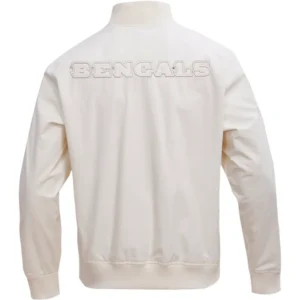 Alternative view of Cincinnati Bengals Neutral Football Team Players Satin Varsity Zipper Jacket
