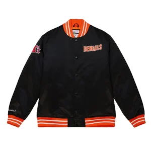 Cincinnati Bengals Cooperstown Heavyweight Black Varsity Jacket