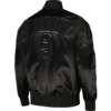 Cincinnati Bengals Joe Triple Black Burrow Black Satin Varsity Jacket - Image 2