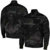 Cincinnati Bengals Joe Triple Black Burrow Black Satin Varsity Jacket - Image 3
