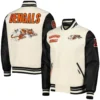 Cincinnati Bengals Retro Classic Wool & Leather Varsity Jacket - Image 3