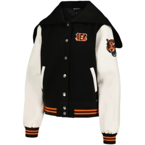 Cincinnati Bengals Sailor Full-Snap Hooded Varsity Jacket