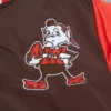 Cooperstown Heavyweight Cleveland Browns Brown Varsity Jacket - Image 4