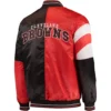 Cleveland Browns Leader Classic Rib Knitted Full-Snap Satin Varsity Jacket - Image 2