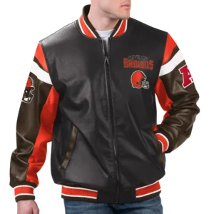 Cleveland Browns G-III Sports by Carl Banks Full-Zip Leather Jacket