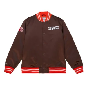 Cleveland Browns Cooperstown Heavyweight Brown Varsity Jacket