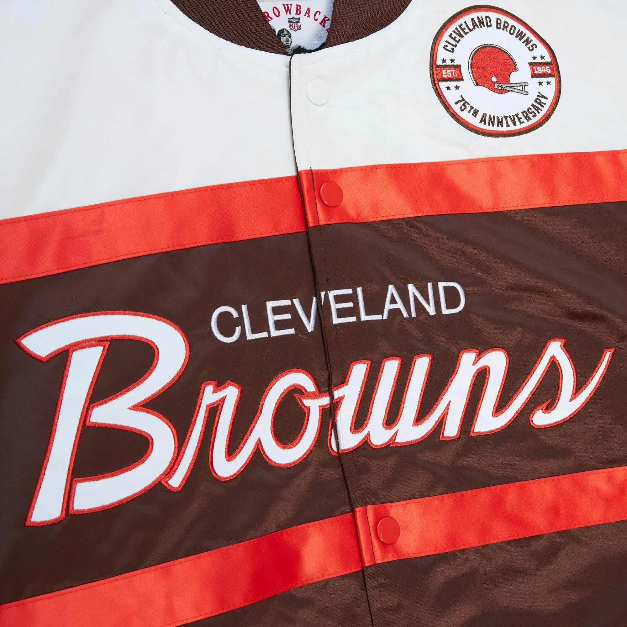 Cleveland Browns Special Script Brown & White Jacket - Image 3
