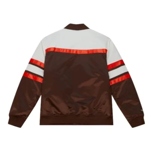 Alternative view of Cleveland Browns Special Script Brown & White Jacket