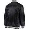 Cleveland Browns Starter Locker Room Full-Snap Satin Varsity Black Jacket - Image 2