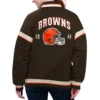 Cleveland Browns Starter Tournament Full-Snap Satin Varsity Jacket - Image 2