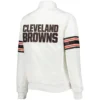 Cleveland Browns Starter White Line Up Satin Full-Snap Varsity Jacket - Image 2