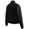 Dallas Cowboys Triple Black Wool & Leather Varsity Jacket - Image 3