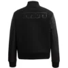 Alternative view of Dallas Cowboys Triple Black Wool & Leather Varsity Jacket
