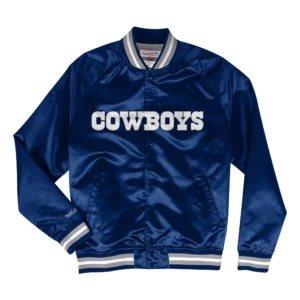 Dallas Cowboys Lightweight Raglan Blue Varsity Jacket