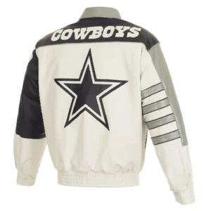 Alternative view of Dallas Cowboys Full Leather 2.0 Bomber Varsity Leather Jacket