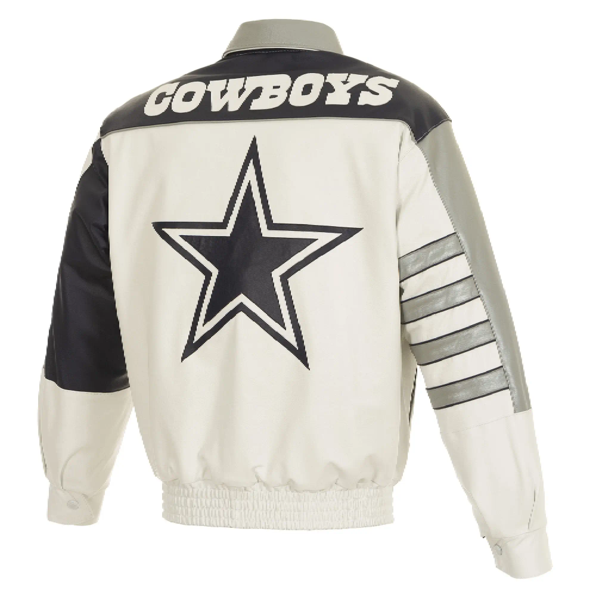 Dallas Cowboys Full Leather 2.0 Bomber Varsity Leather Jacket - Image 2