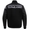 Alternative view of Dallas Cowboys Classic Rib Wool & Leather Varsity Jacket